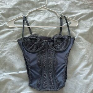 URBAN OUTFITTERS BLUE CORSET SIZE MEDIUM